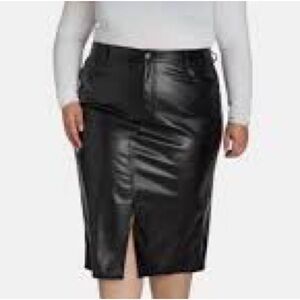 Terra & Sky Black Midi Skirt